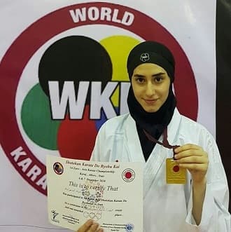 کسب مدال طلای مسابقات بین المللی شوتوکان JKR-2018 توسط دانش آموز عسل جمالی مقدم